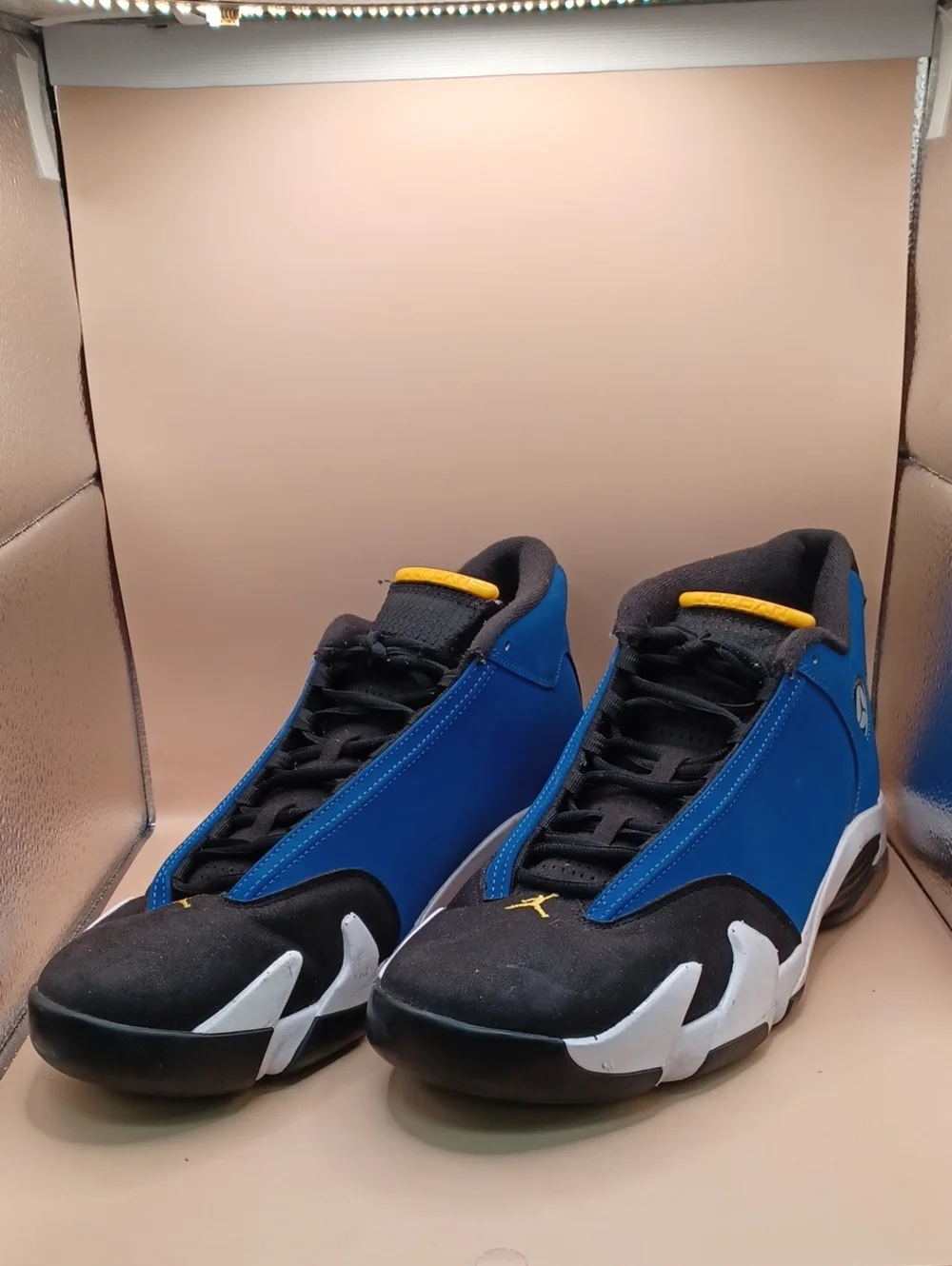 Pre-Owned Air Jordan 14 Retro Laney 2023-Royal Blue/Black/White Men Size 13 US